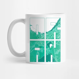 Oran, Algeria  City Map Typography - Watercolor Mug